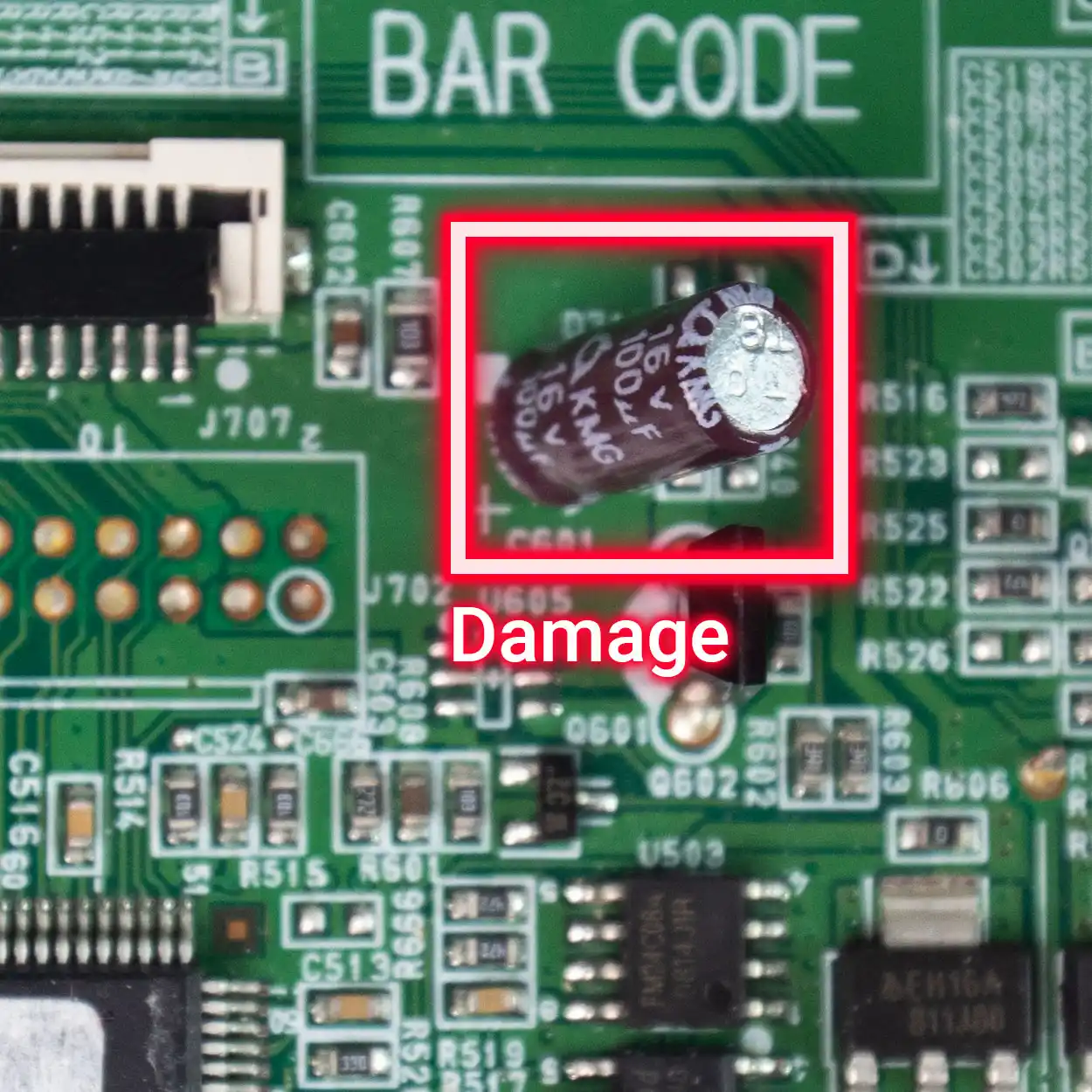 Robotic Guidance Medizintechnik Platine Beschaedigung