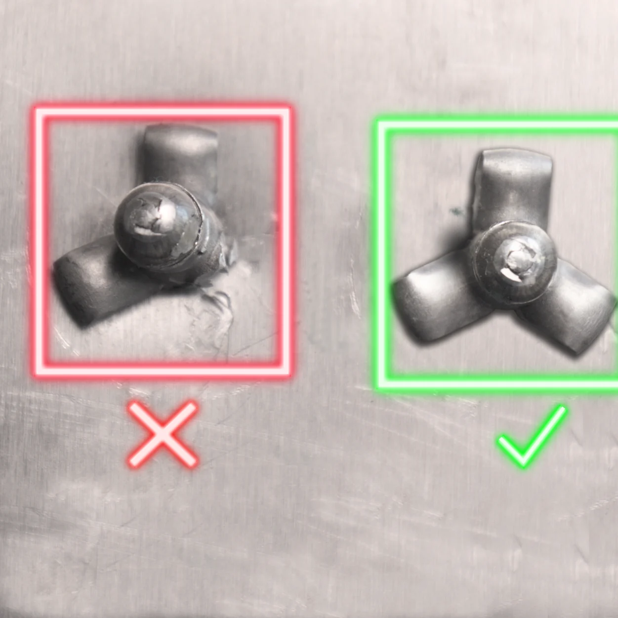 KI Luftfahrt Raumfahrt Klassifizierung Nieten Beschaedigung