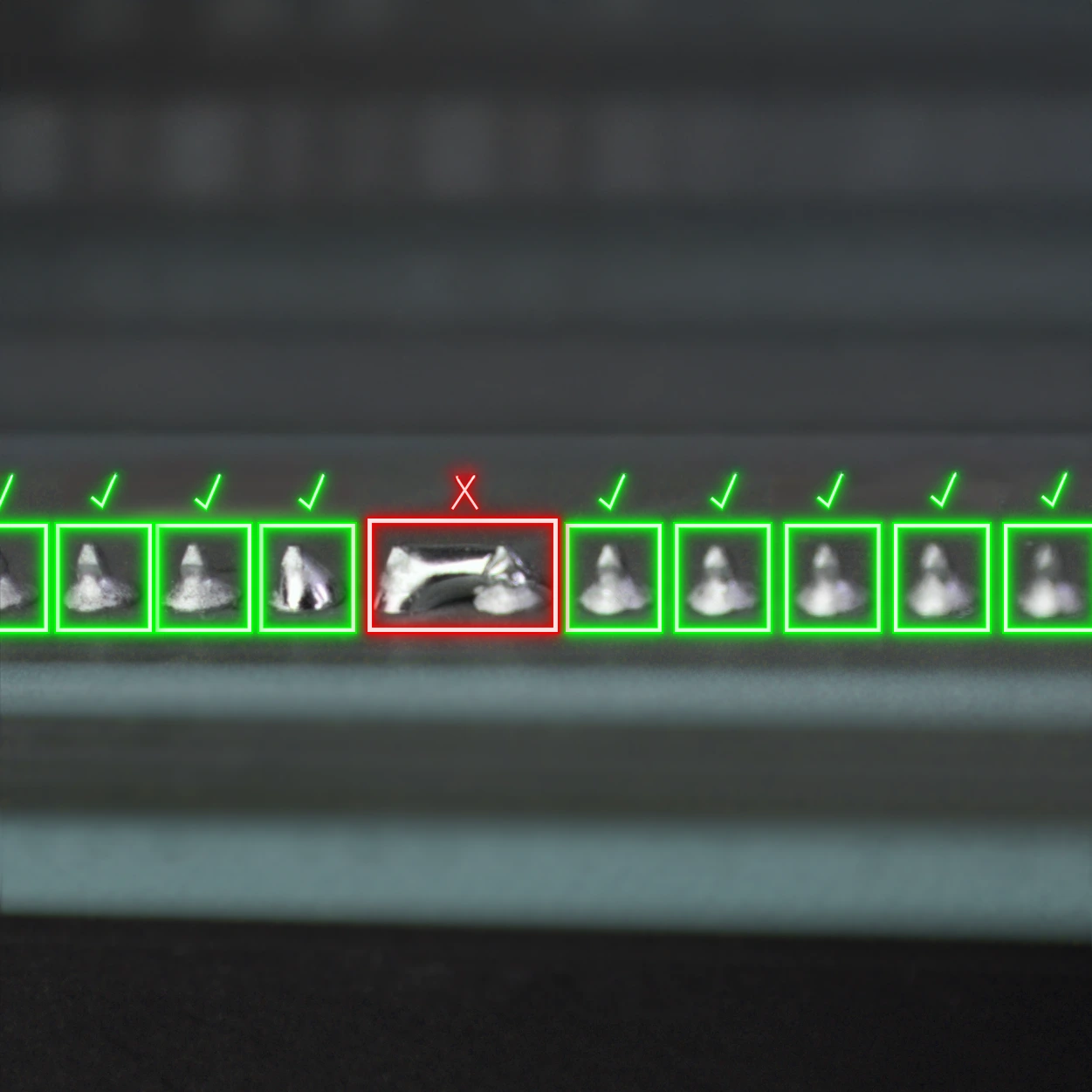 AOI Elektronik Lötstellen Lötbrücken